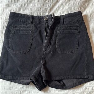 BDG Black Corduroy Shorts